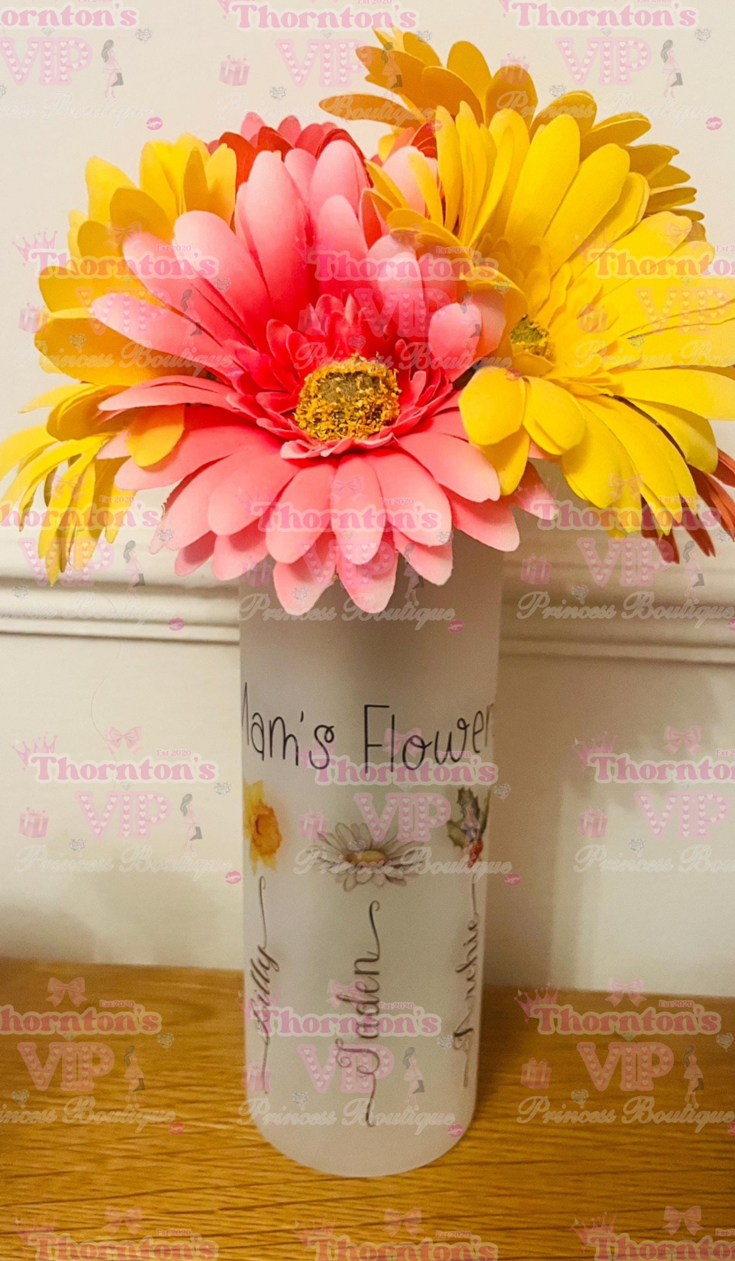 Personalised Frosted Glass Vase