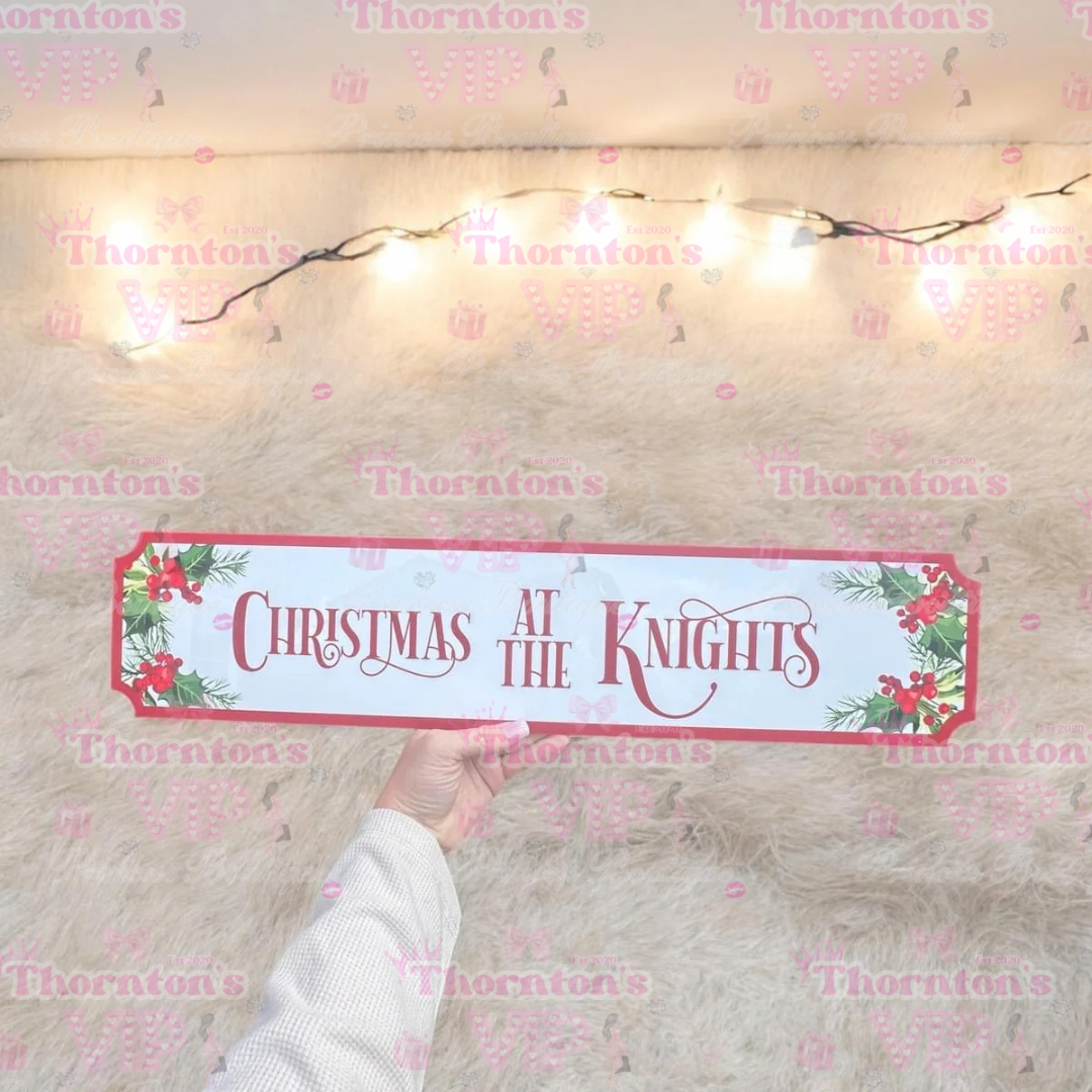 Personalised Christmas Family Sign – Custom Surname Holiday Decoration