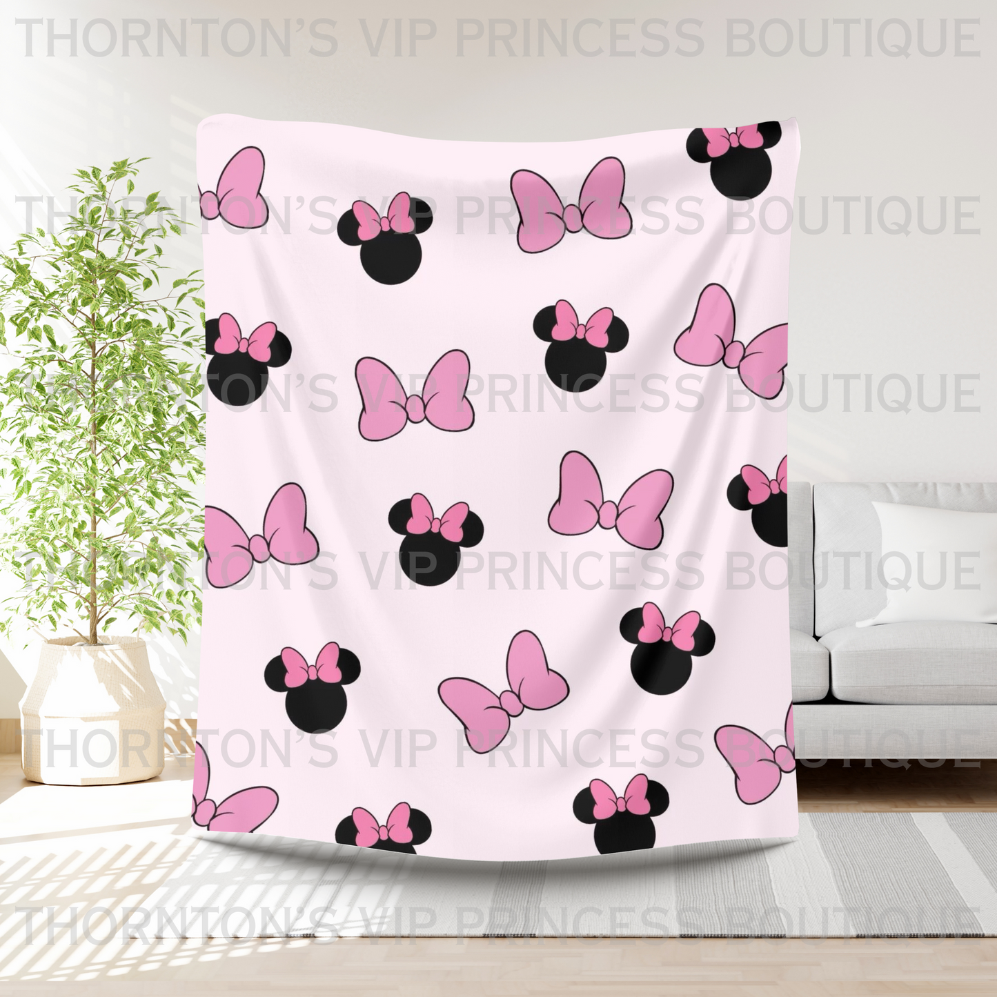 Pink Bow Dream Blanket