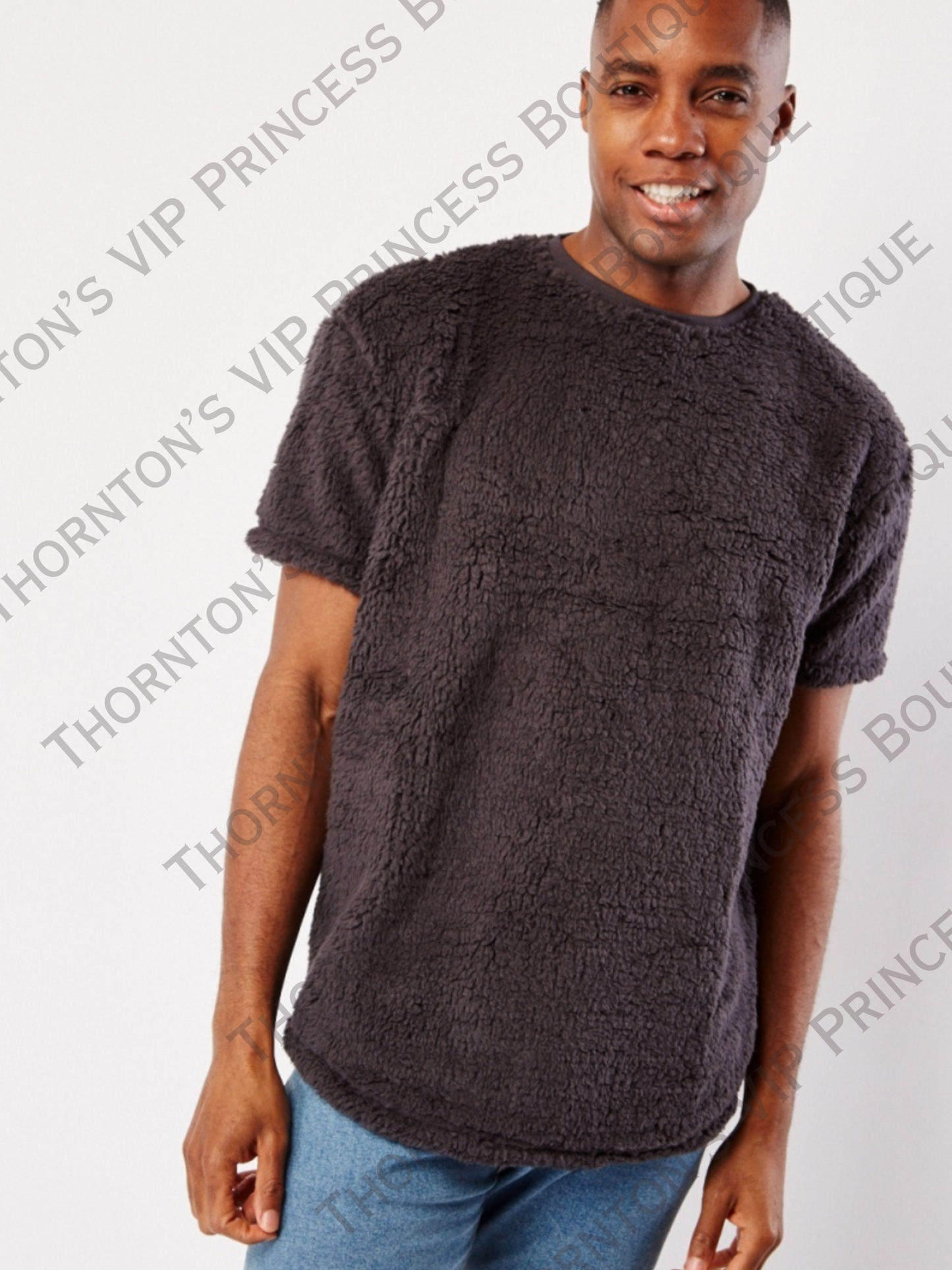 Men’s Short Sleeve Borg Top