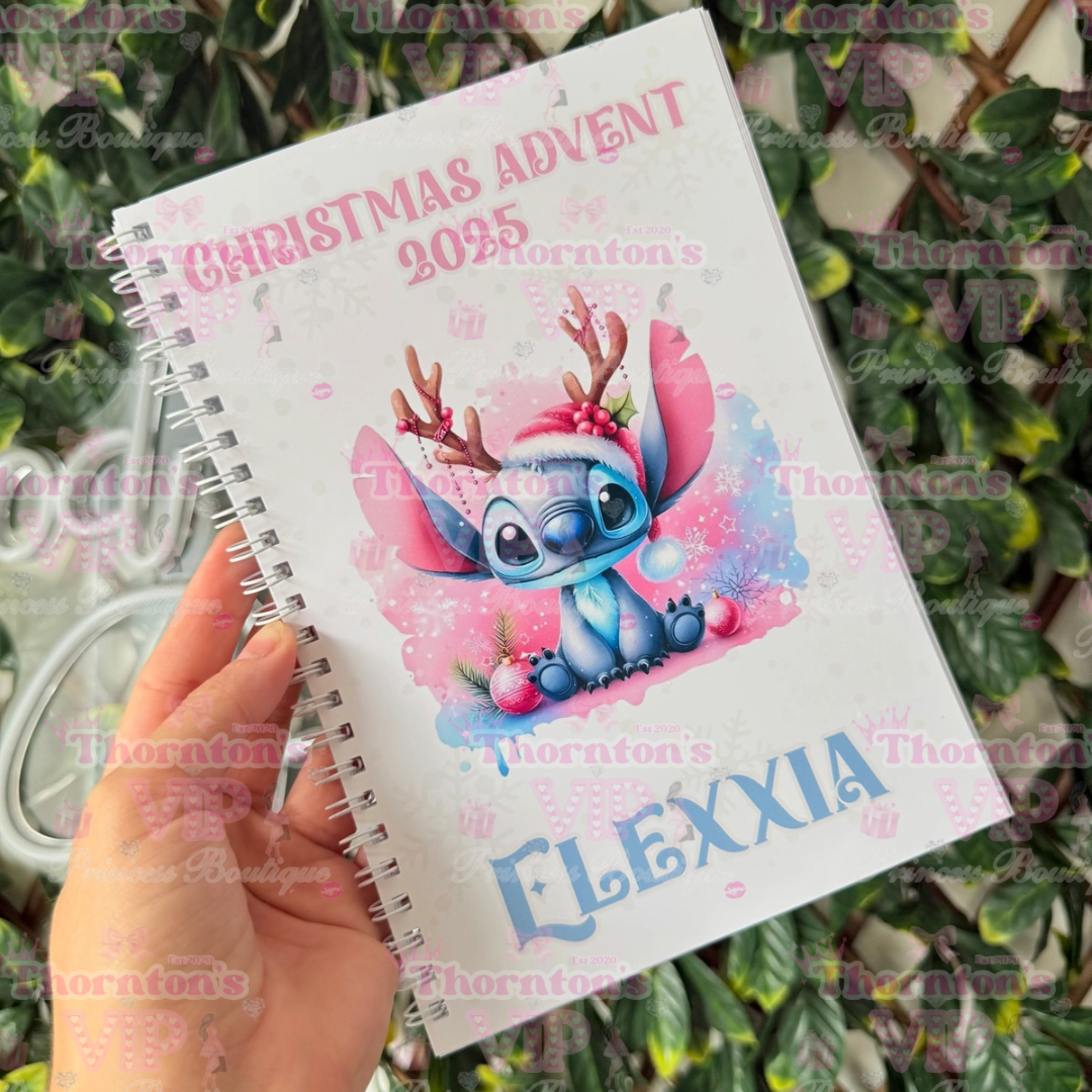 Personalised Christmas Advent Book – Custom Holiday Countdown Gift