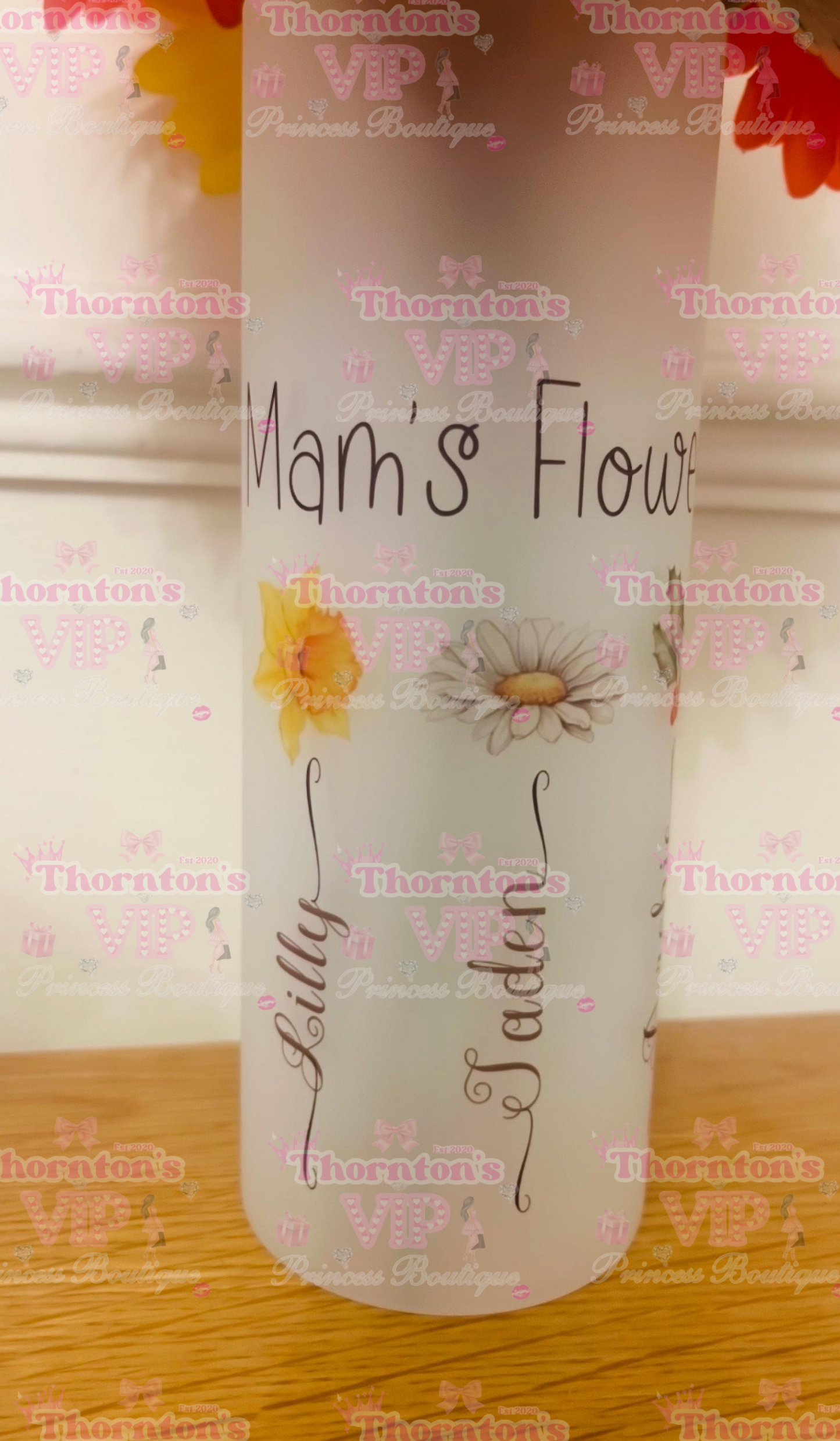 Personalised Frosted Glass Vase