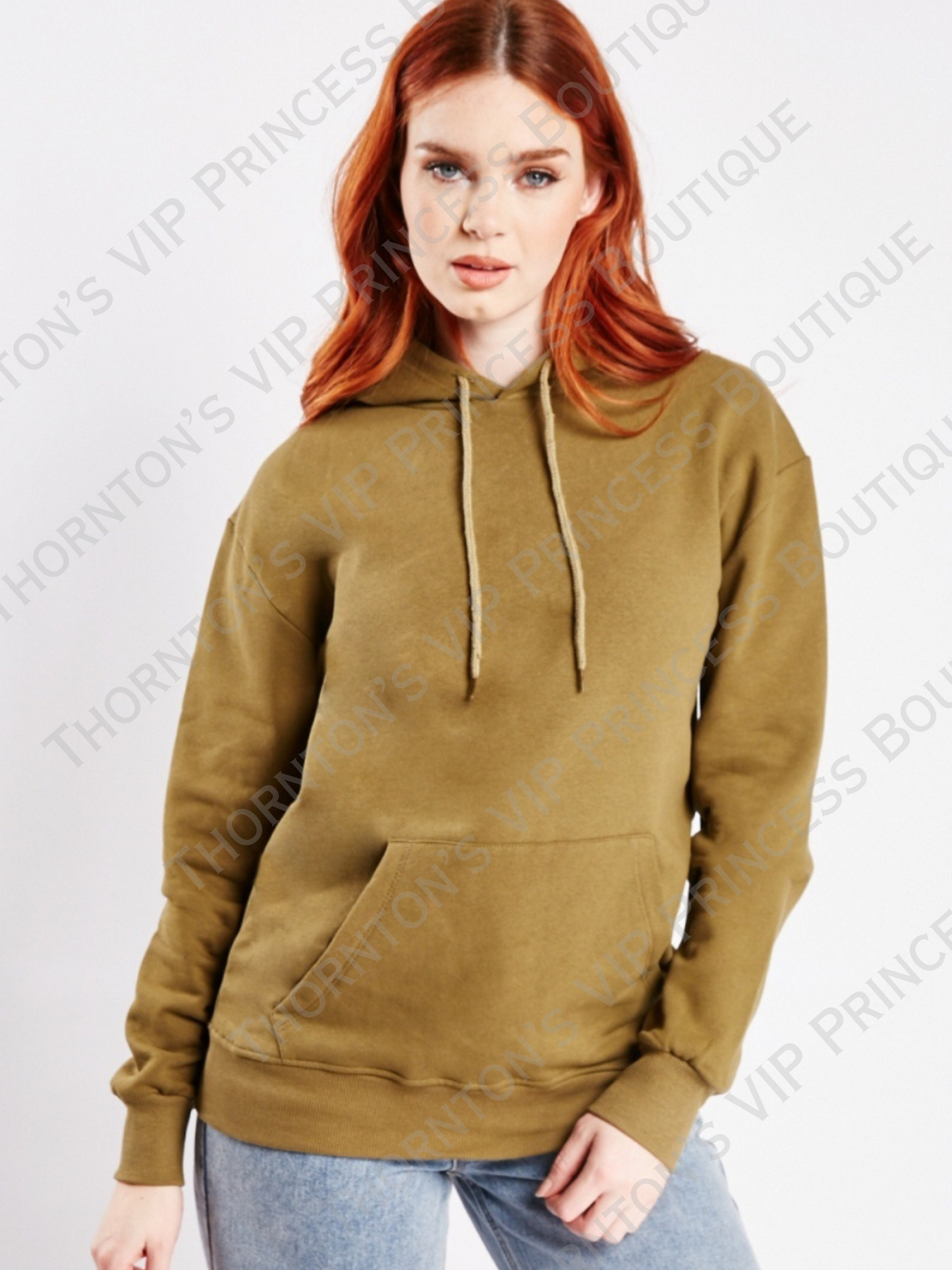 Casual Drawstring Neck Hoodie