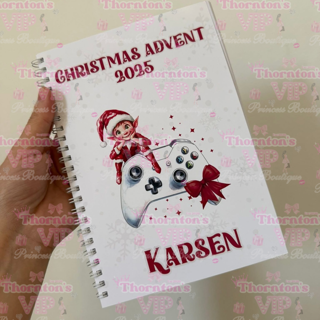 Personalised Christmas Advent Book – Custom Holiday Countdown Gift