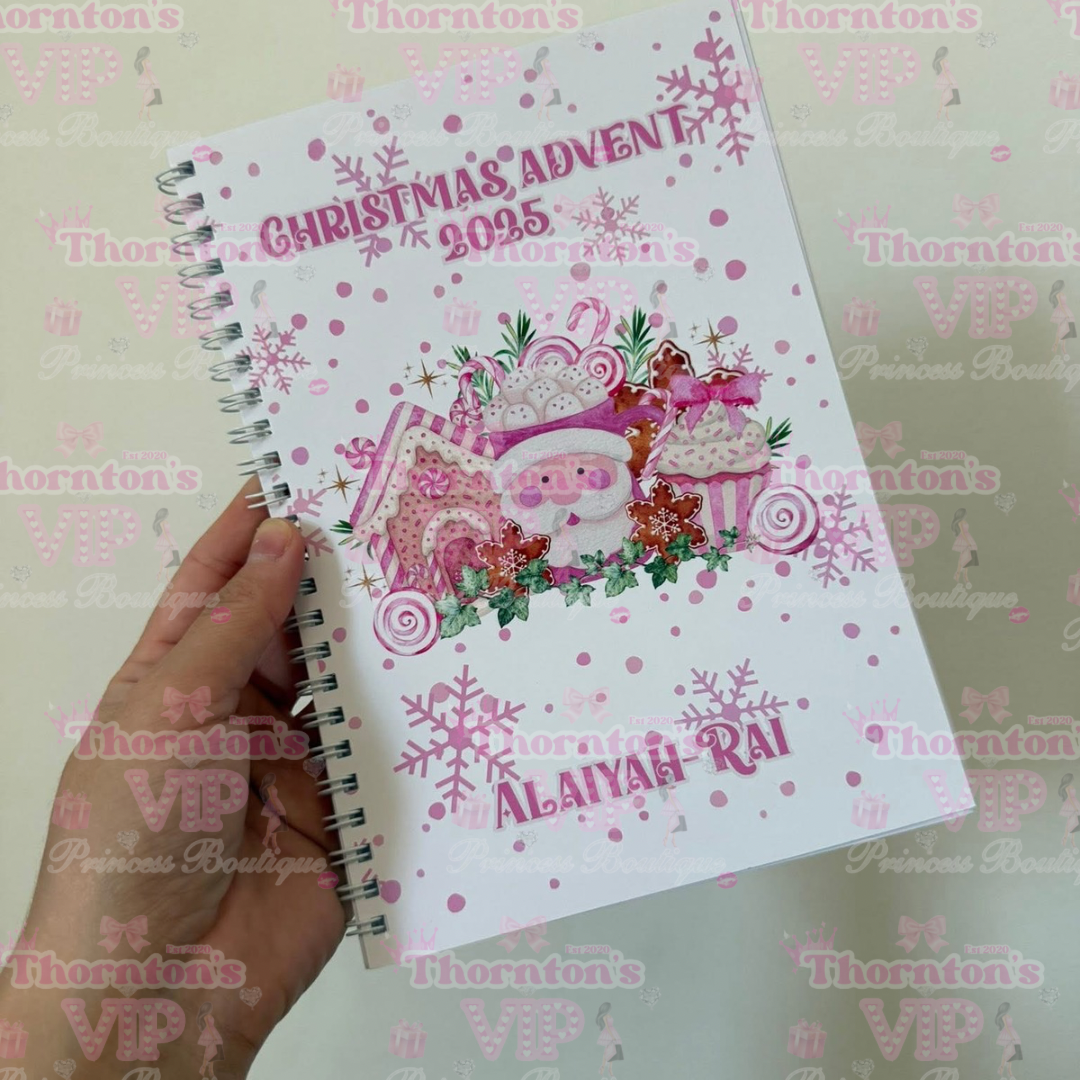 Personalised Christmas Advent Book – Custom Holiday Countdown Gift