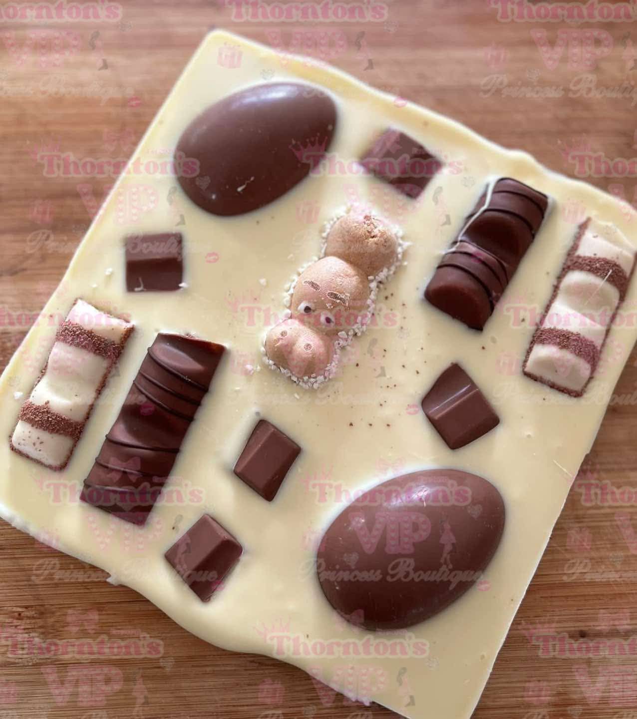 Mixed Kinder Topped Giant Square Slab