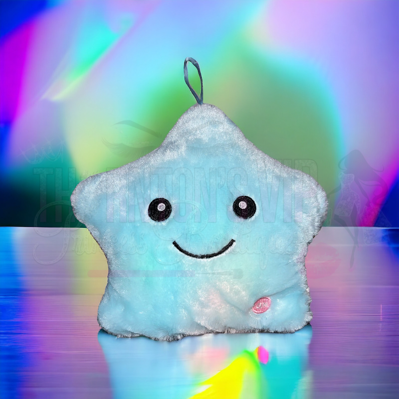 🔥HOT SELLING🔥Starry Glow LED Color Changing Light-Up Plush Star Cushion