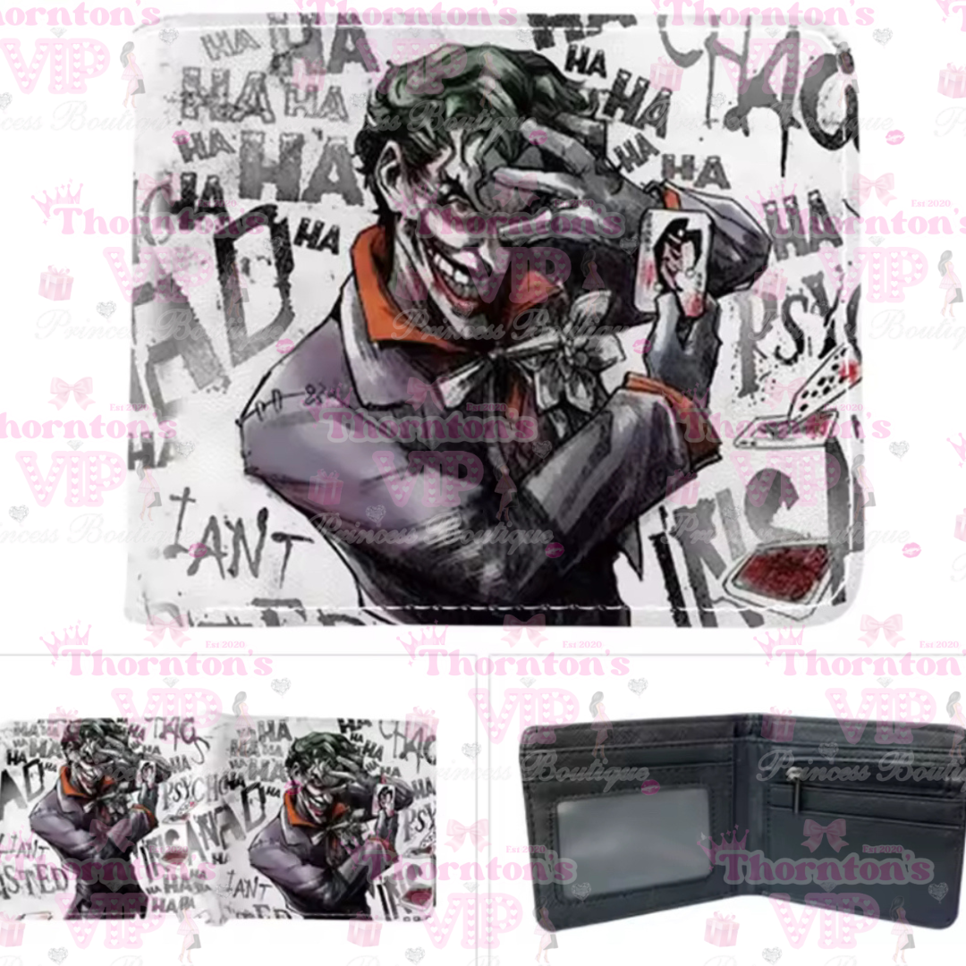 Men’s Superhero-Inspired PU Leather Wallet – 7 Character Designs | TVPB’s Prince Collection