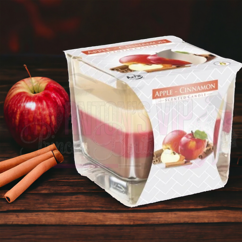 Large Glass Square Double Wick Candles - Different Scents