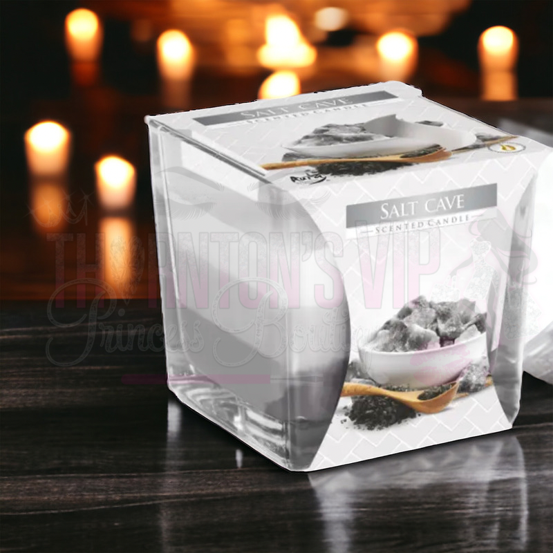 Large Glass Square Double Wick Candles - Different Scents