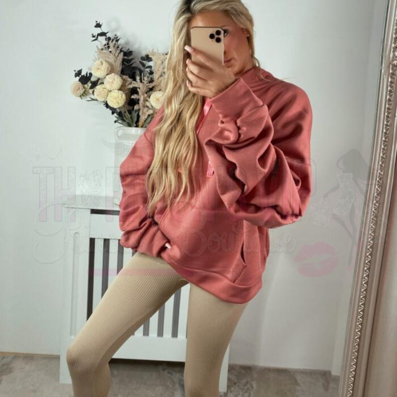 Ava Ruched Sleeved Hoodies