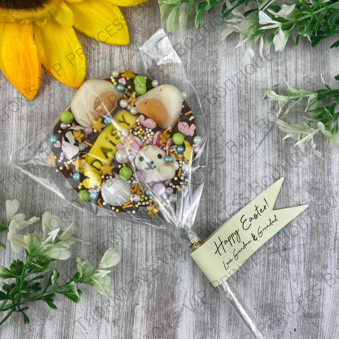 Easter Personalised Belgian Chocolate Lollipop