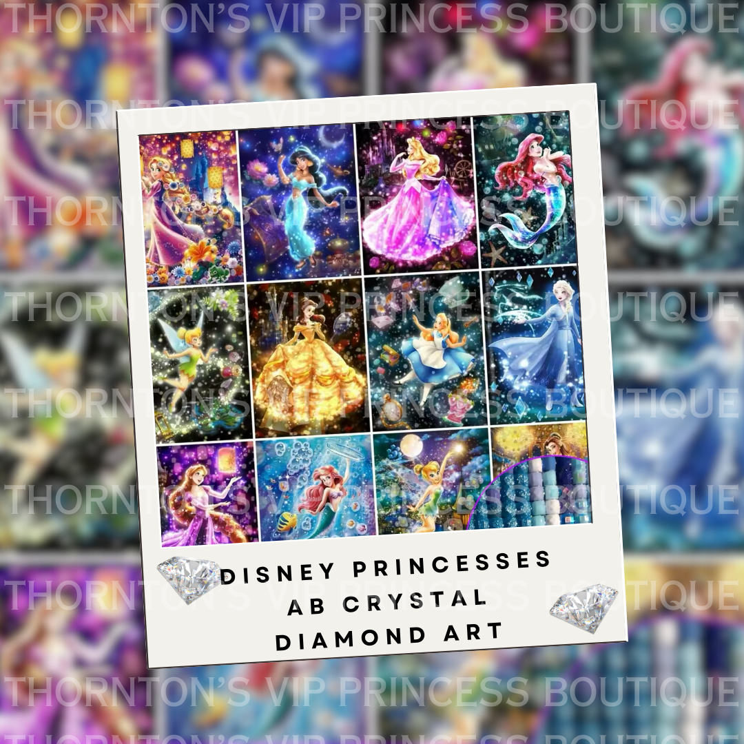 Themed Princesses AB Crystal Diamond Arts - Variety Of Designs
