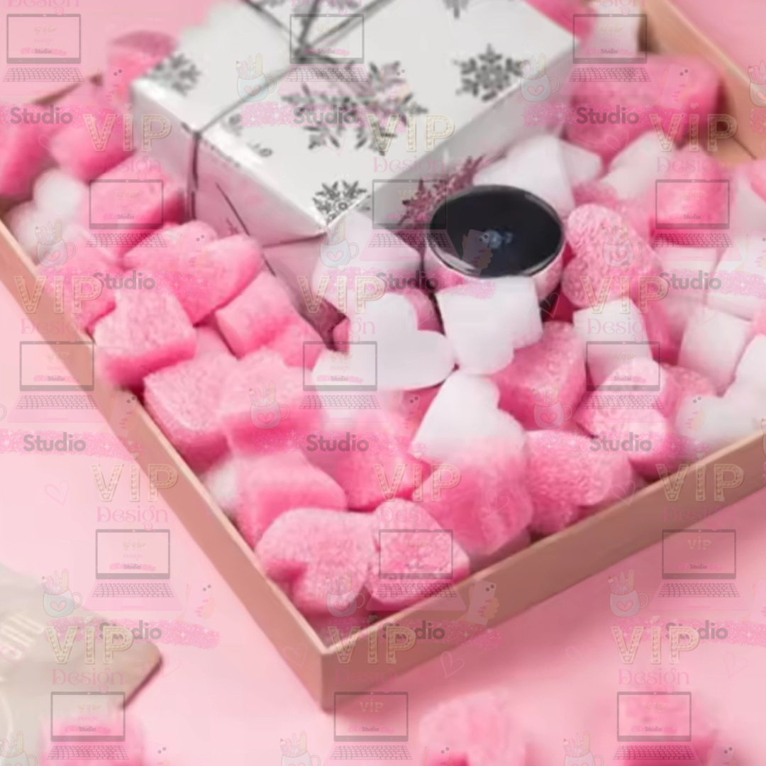 Heart Foam Packaging Filler – 500 Pieces | Cute Void Fill for Gift Boxes & Hampers | Protective Shipping Decor
