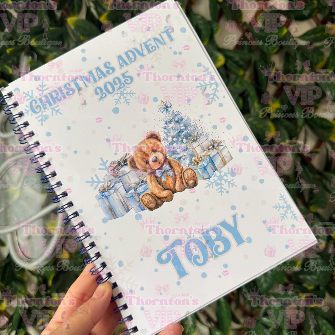 Personalised Christmas Advent Book – Custom Holiday Countdown Gift