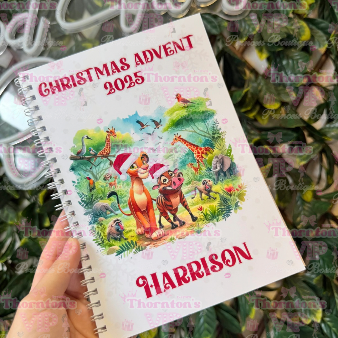 Personalised Christmas Advent Book – Custom Holiday Countdown Gift