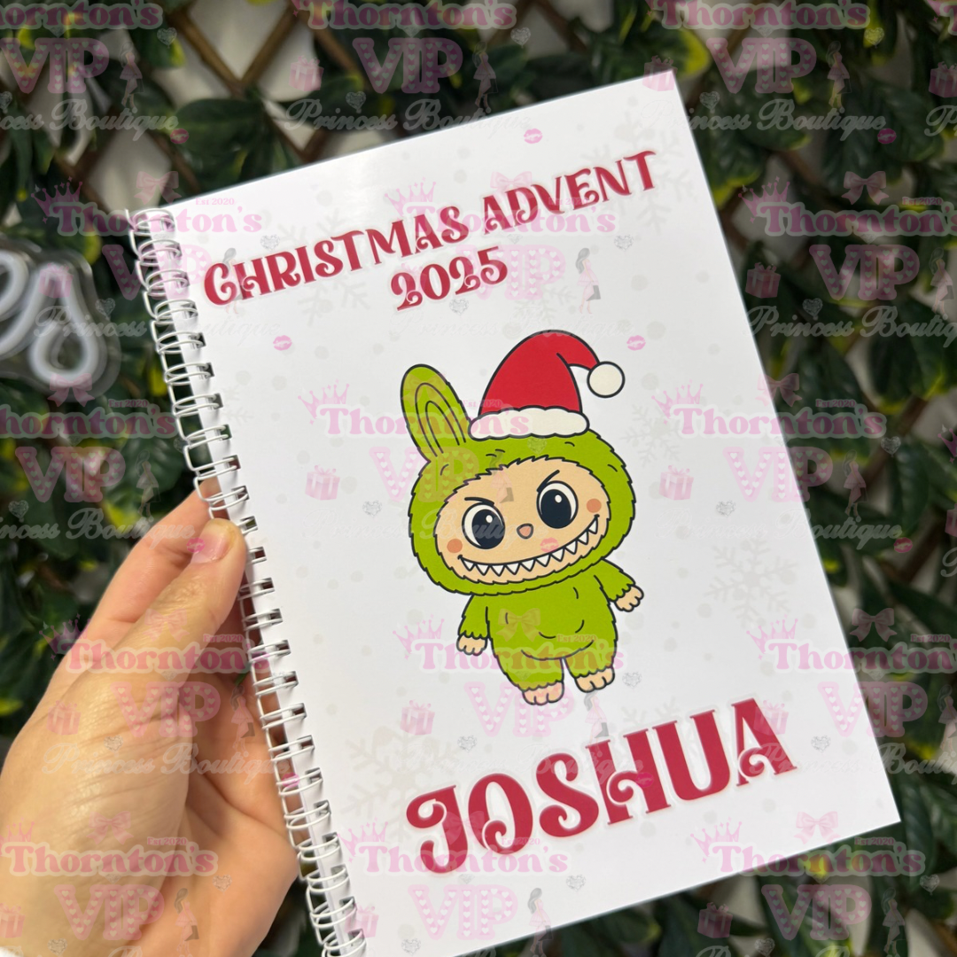 Personalised Christmas Advent Book – Custom Holiday Countdown Gift
