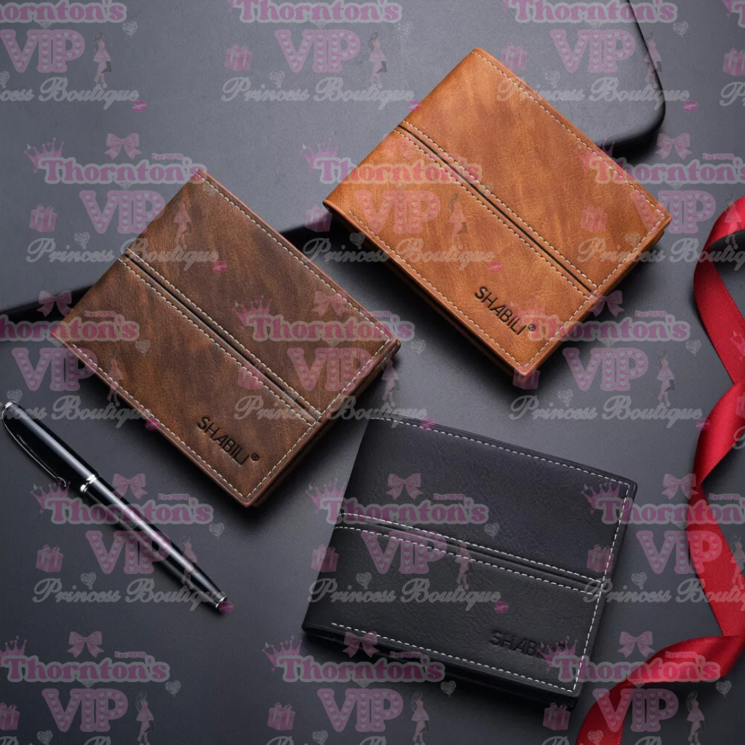 Men’s RFID Blocking Leather Wallet – Contactless Card Protection | 3 Colours | TVPB’s Prince Collection