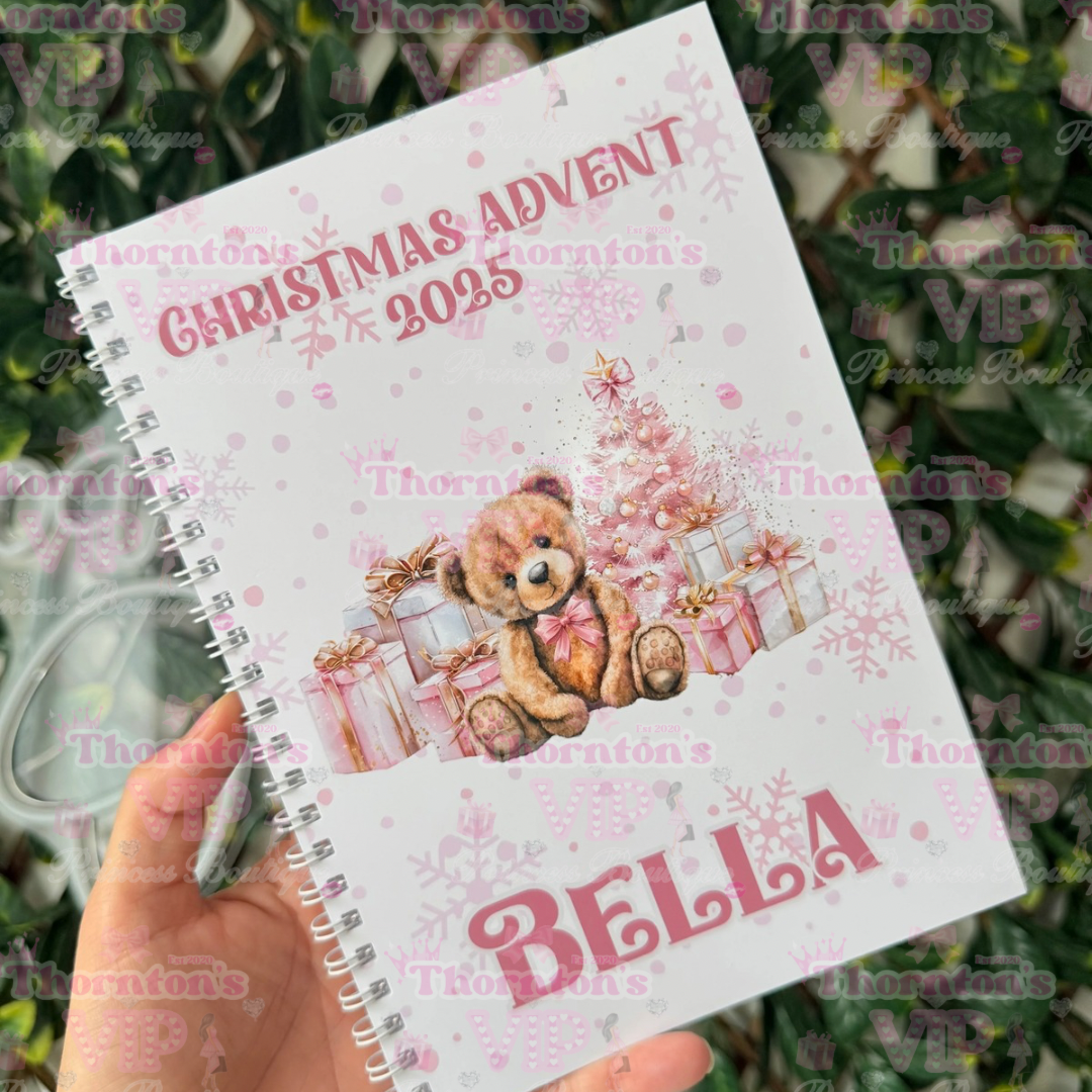 Personalised Christmas Advent Book – Custom Holiday Countdown Gift