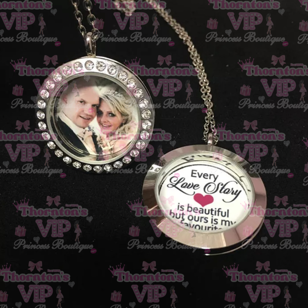 Personalised Photo Floating Memory Locket Necklace