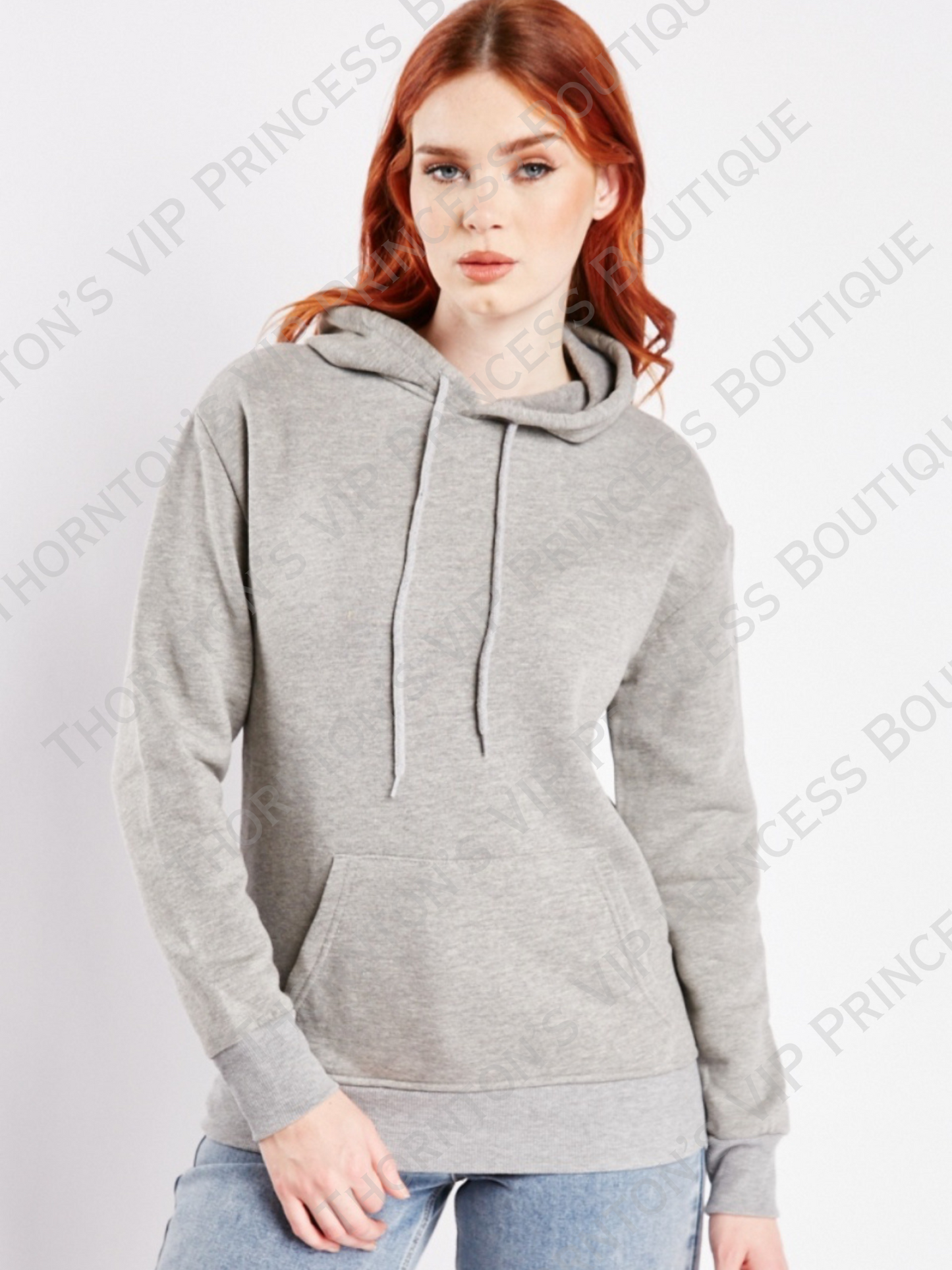Casual Drawstring Neck Hoodie