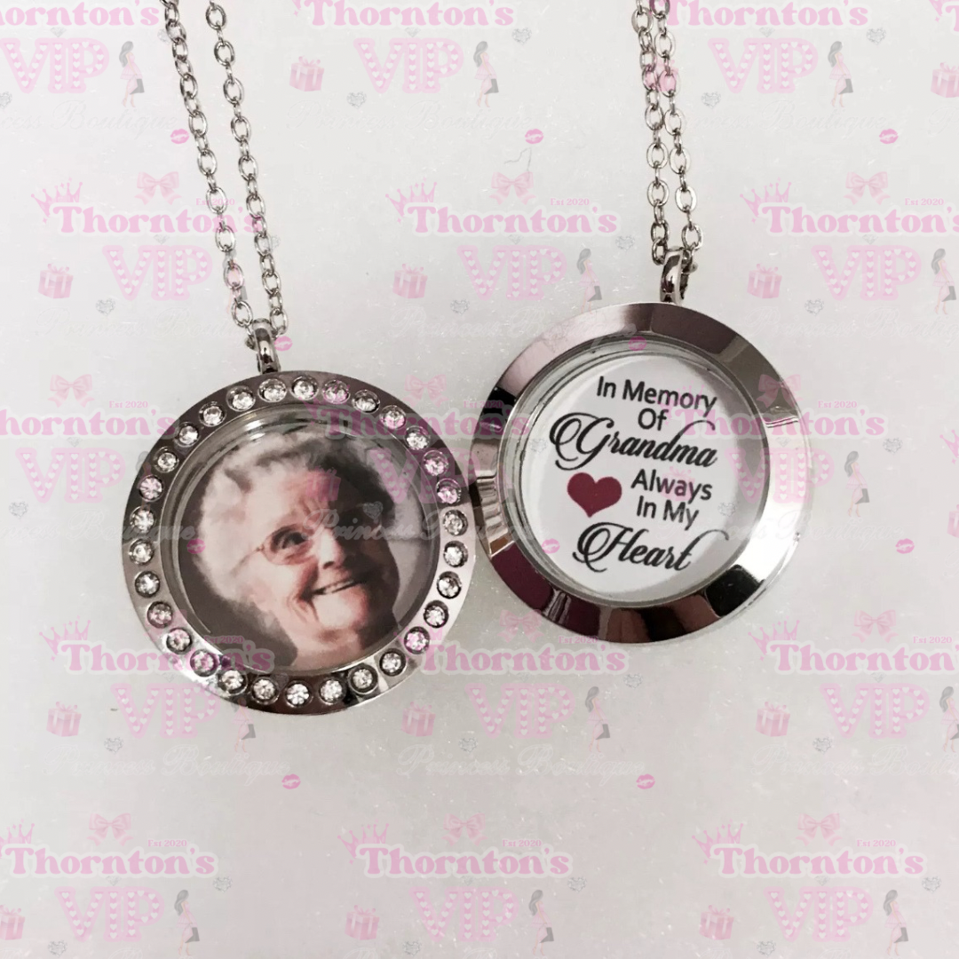Personalised Photo Floating Memory Locket Necklace