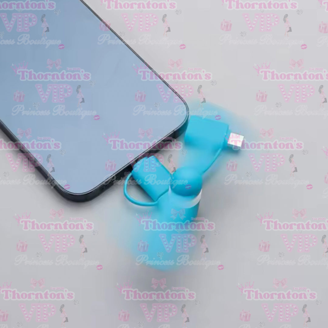 š„MEGA HOT SELLINGš„3 In 1 Type C Micro USB Mini Phone Fan - Variety Of Colours