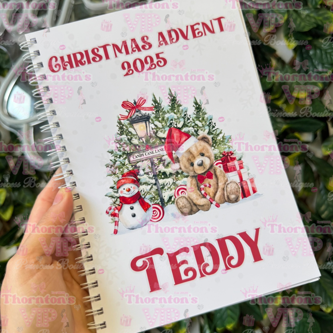 Personalised Christmas Advent Book – Custom Holiday Countdown Gift
