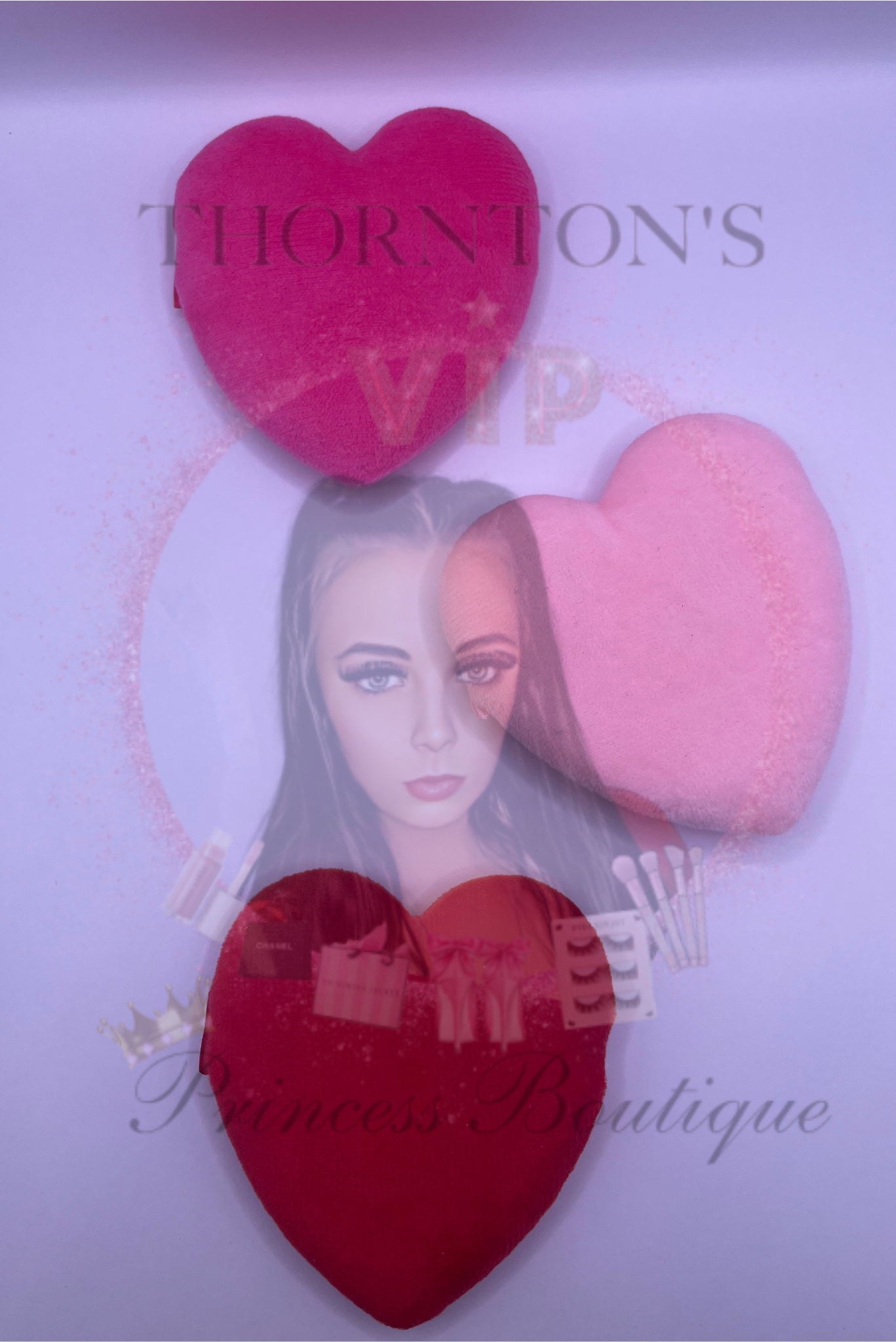 Love Glow Velvet Heart Pillows