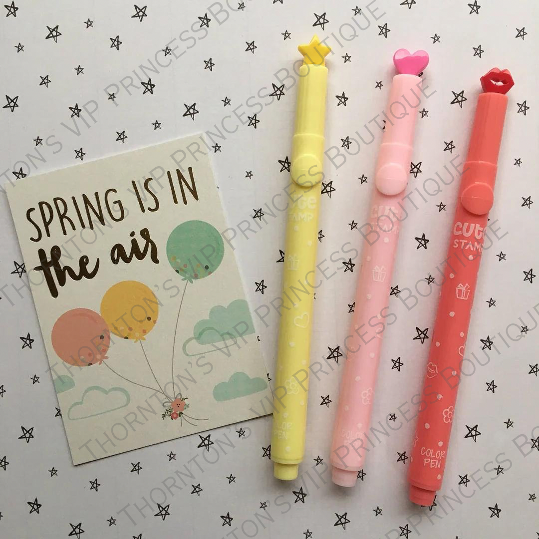 Cute Stamp Markers - Pack Of Four
