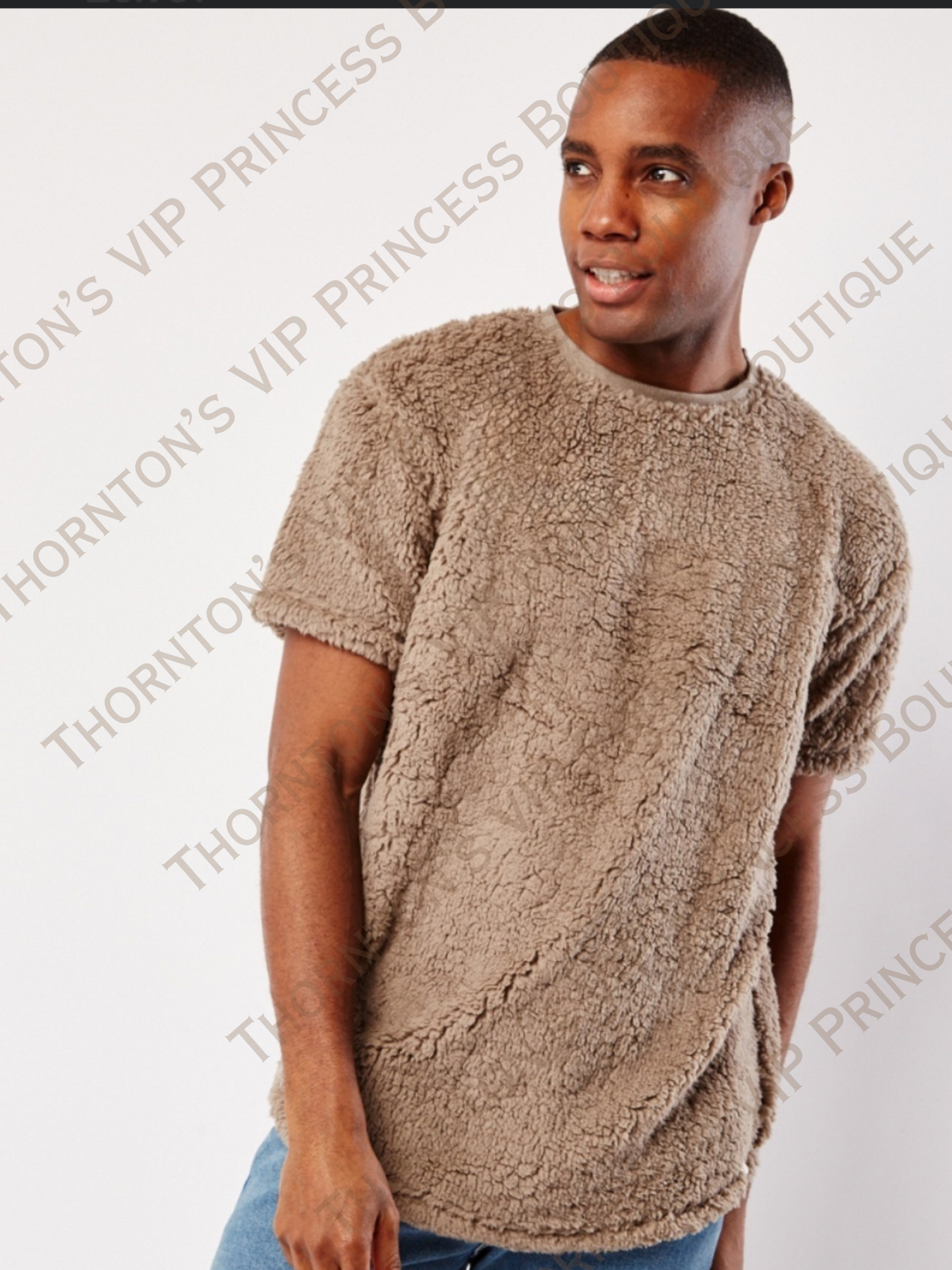 Men’s Short Sleeve Borg Top