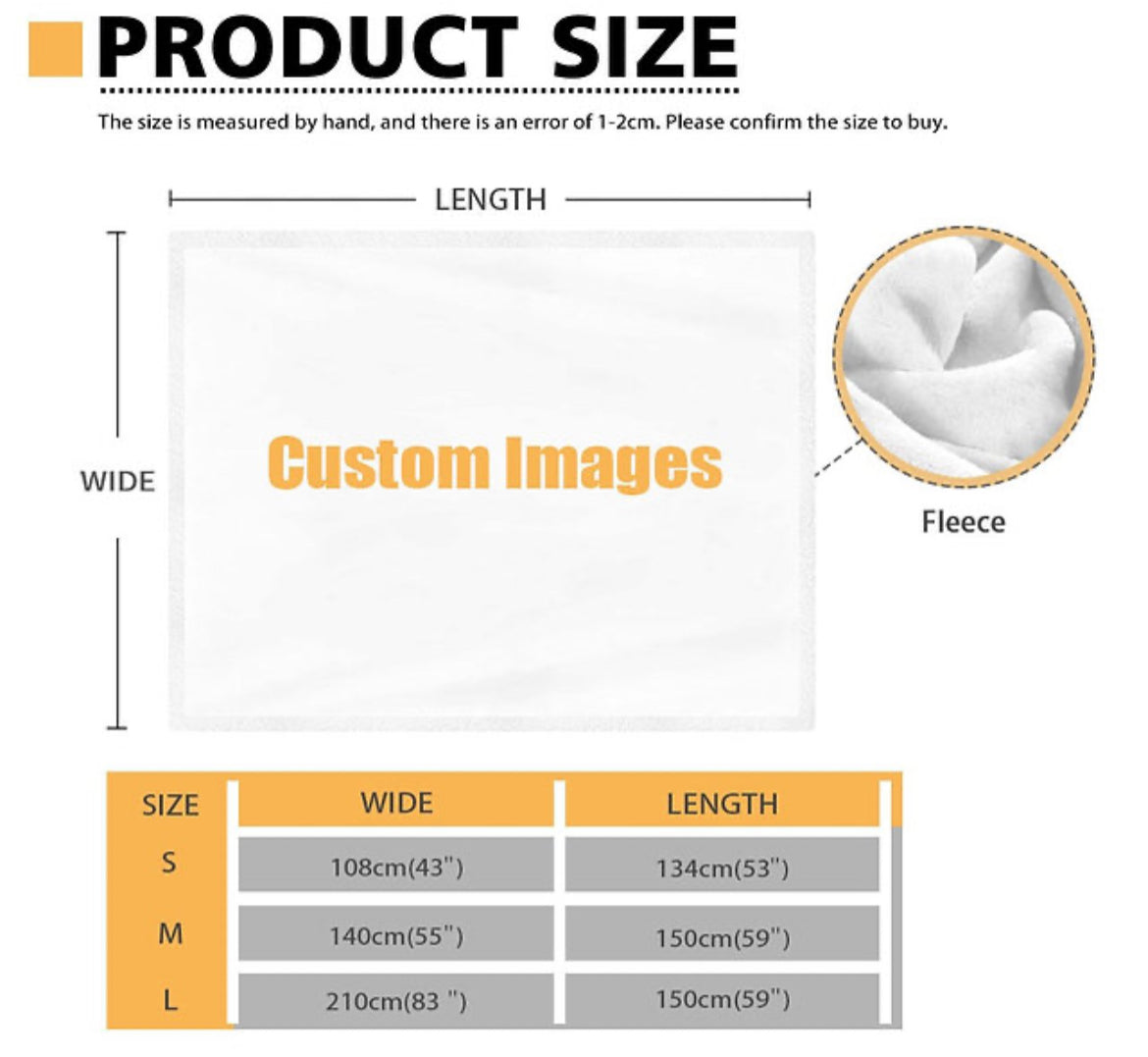 Themed Mouse Kisses Personalised Blanket