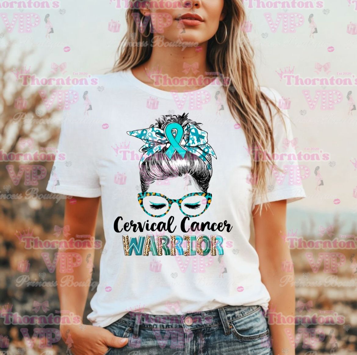 Women’s Cervical Cancer Warrior T-Shirt