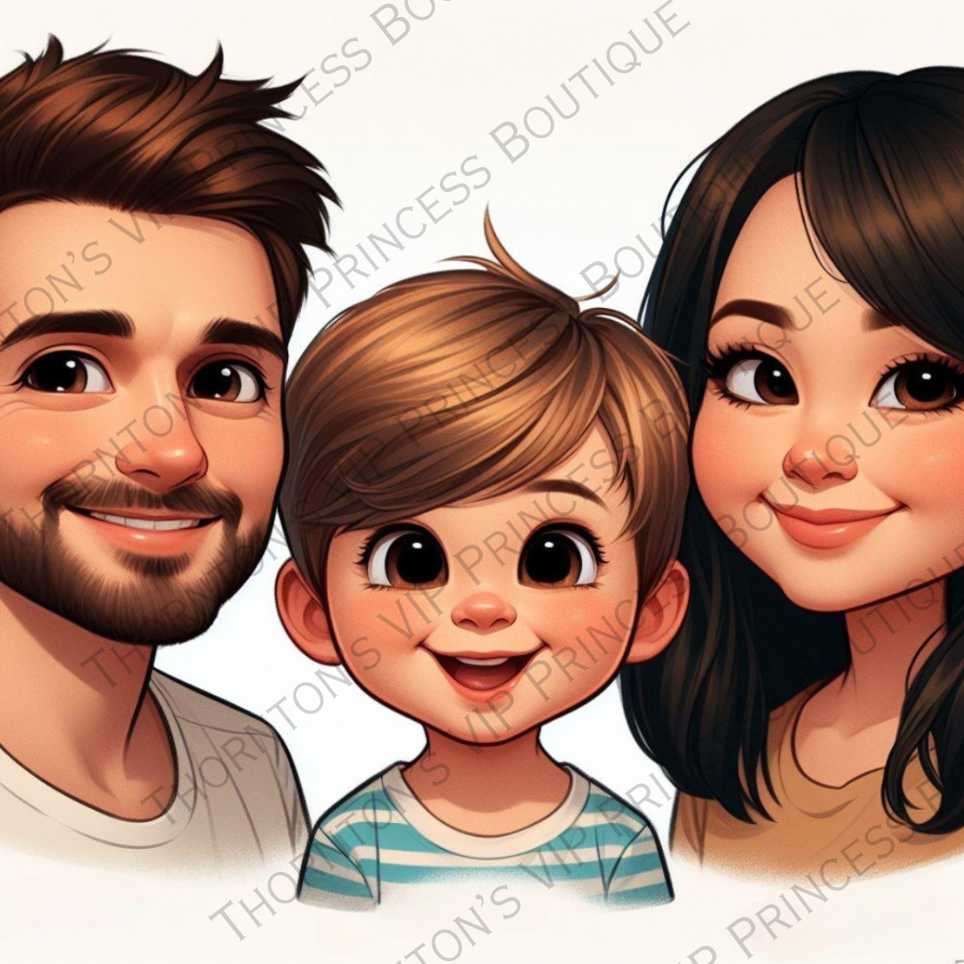 Caricature Family Portraits/Prints