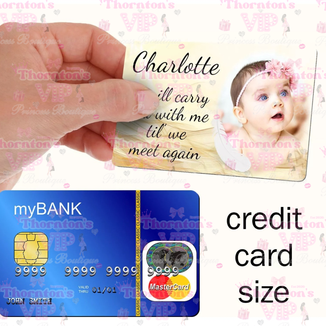 Personalised Memorial Until We Meet Again Metal Wallet Card