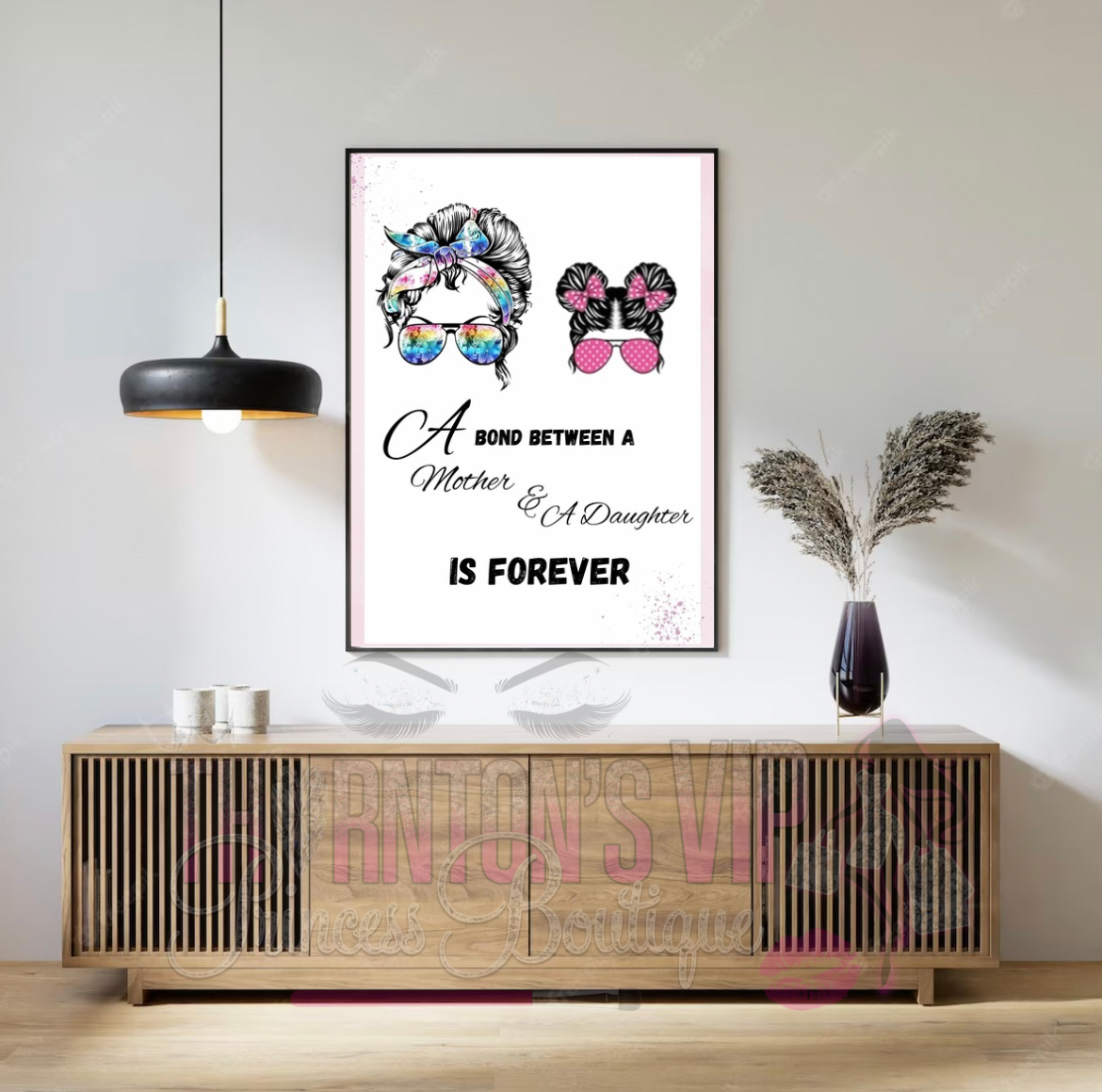 Mum And Daughter Forever Bond Print