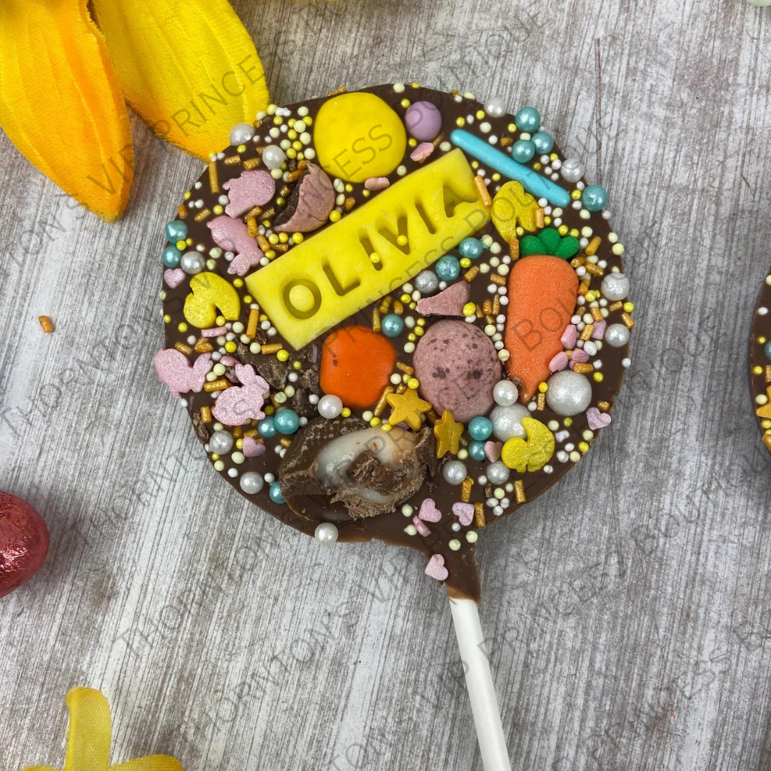 Easter Personalised Belgian Chocolate Lollipop