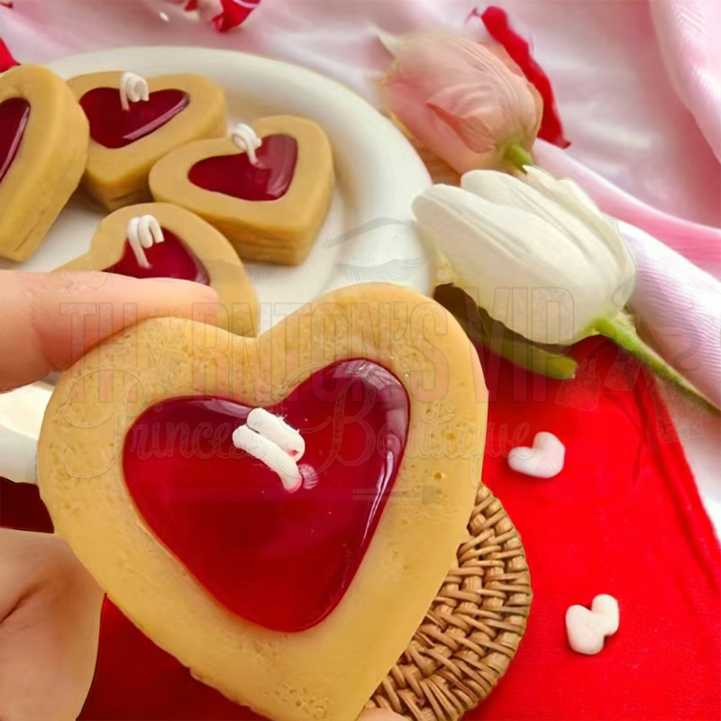 Heart Biscuit Candle