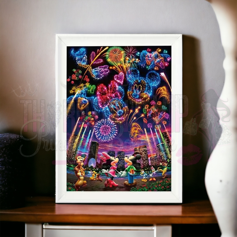 Neon Night Time Harmony Diamond Art