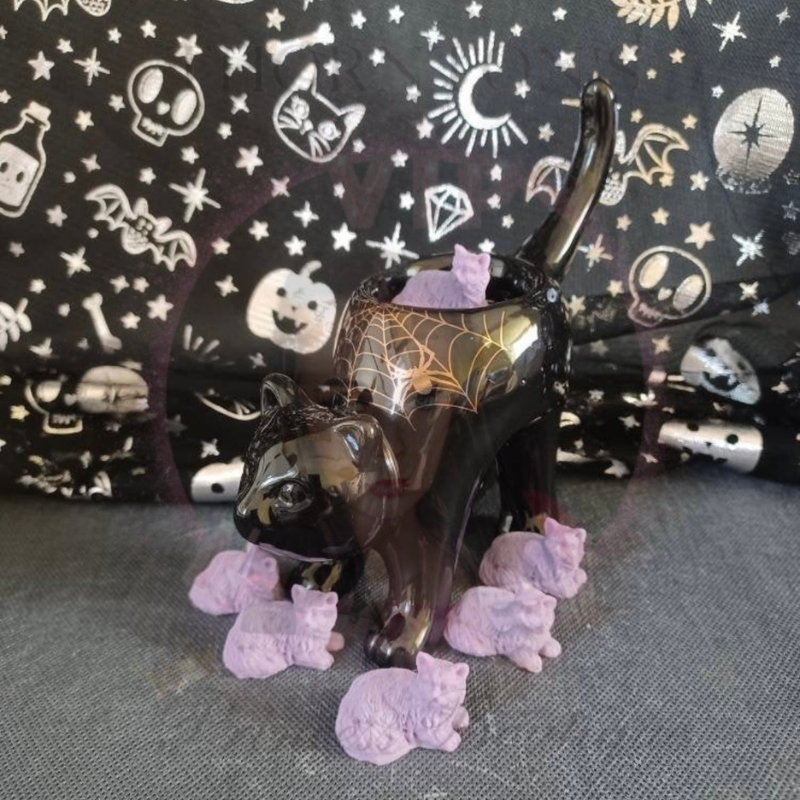 Set Of 6 Cat Shape Wax Melts - Various Scents