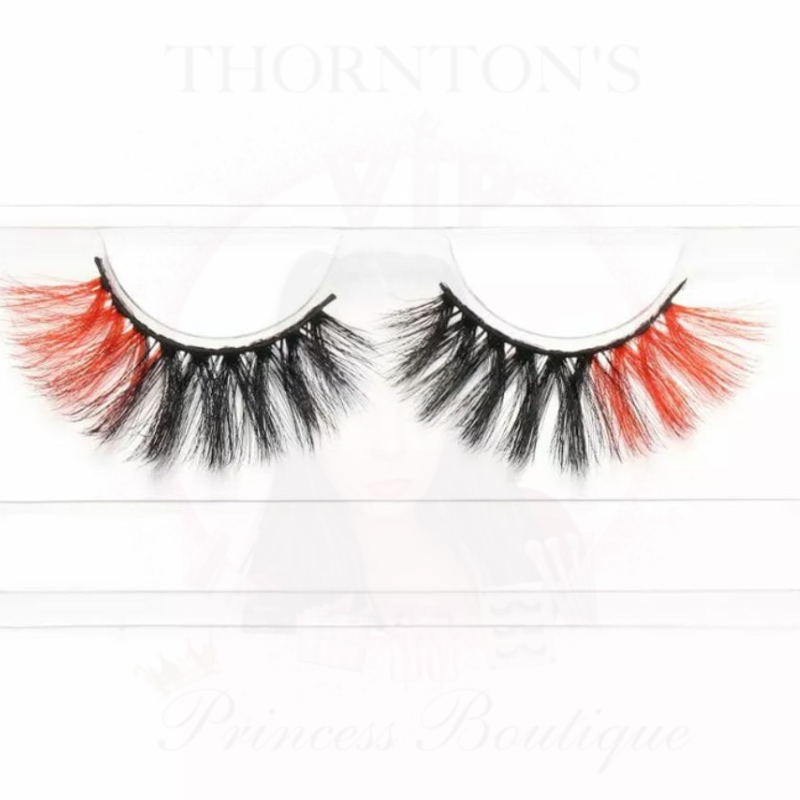 Red & Black Two Tone Lashes