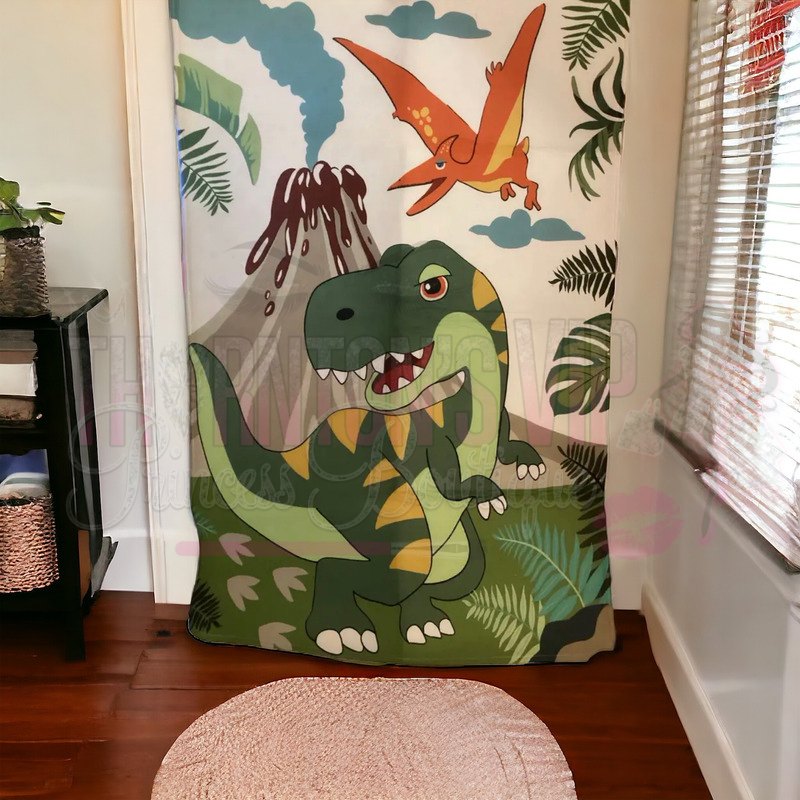 Dino Adventure Cartoon Rug