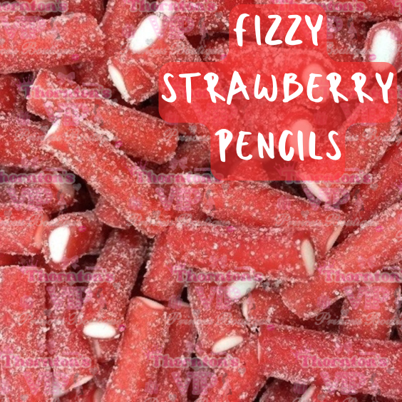 Fizzy Strawberry Pencils (140g)