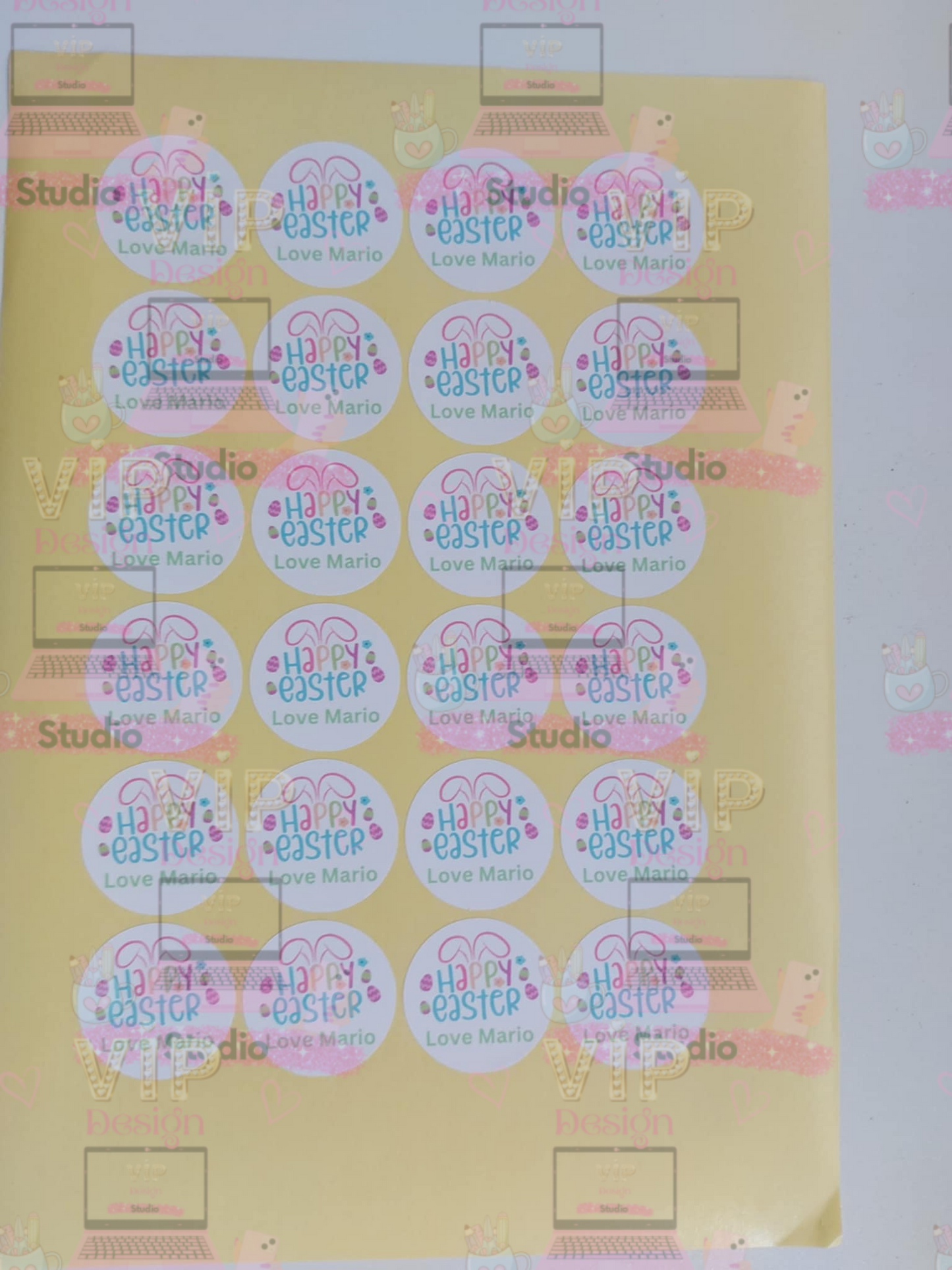 Personalised Easter Sticker Sheet