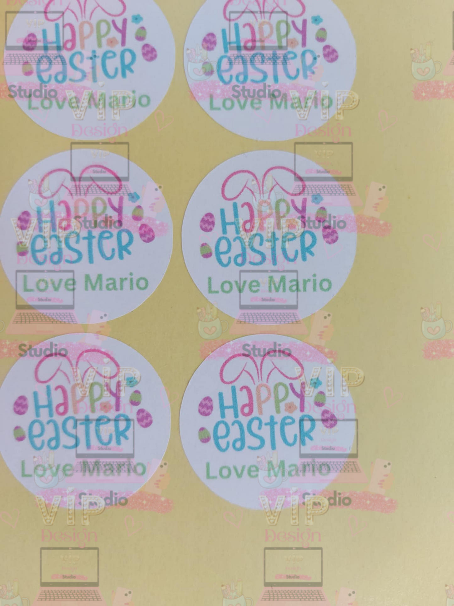 Personalised Easter Sticker Sheet