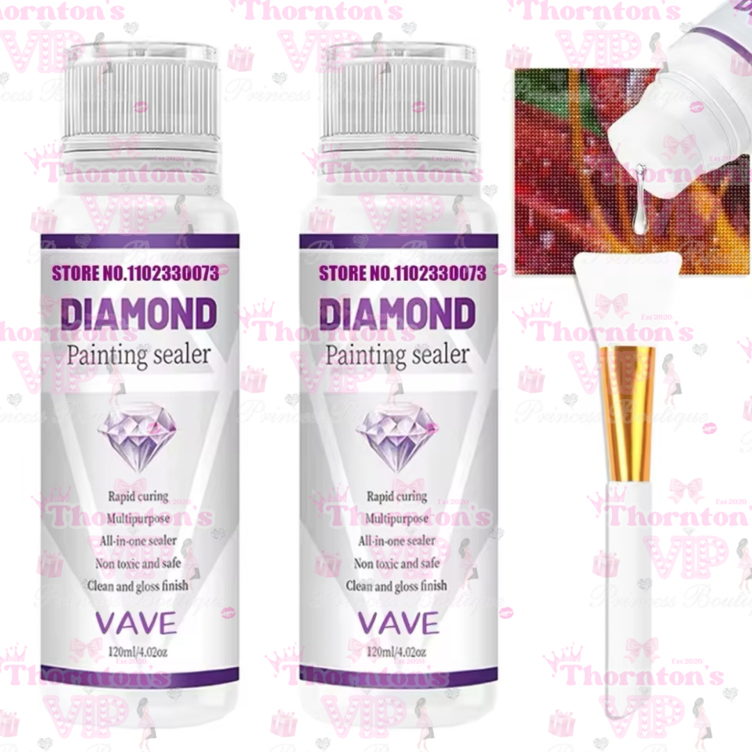 Diamond Art Sealer Glue And Brush Set