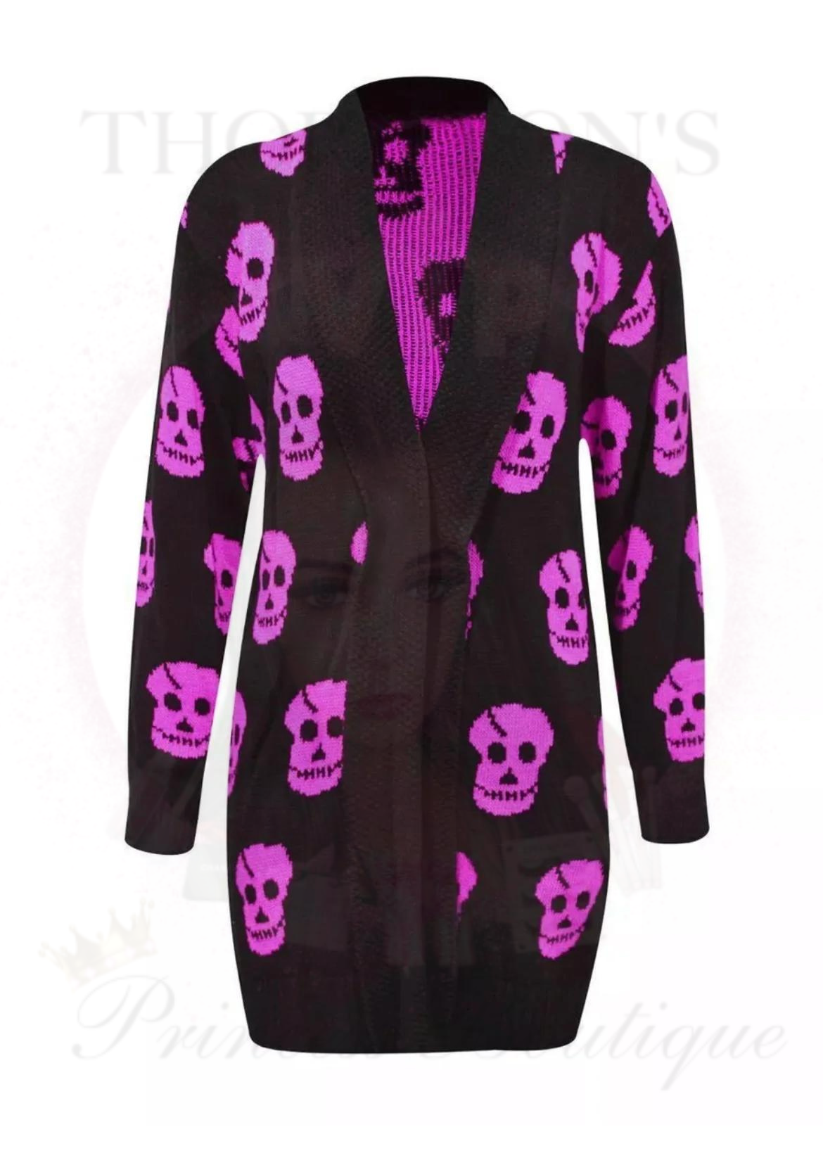 Skull Knitted Cardigan