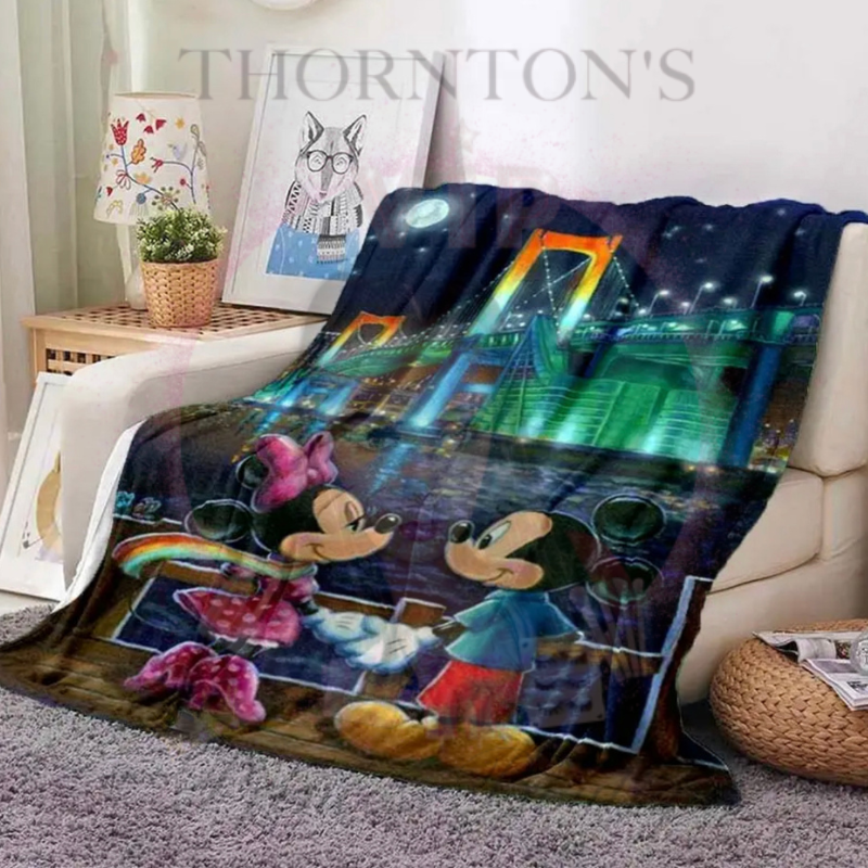 London Bridge Mickey & Minnie Inspired Throw
