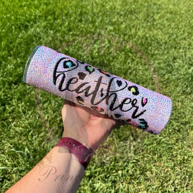 Glam Leopard Bling Bottle