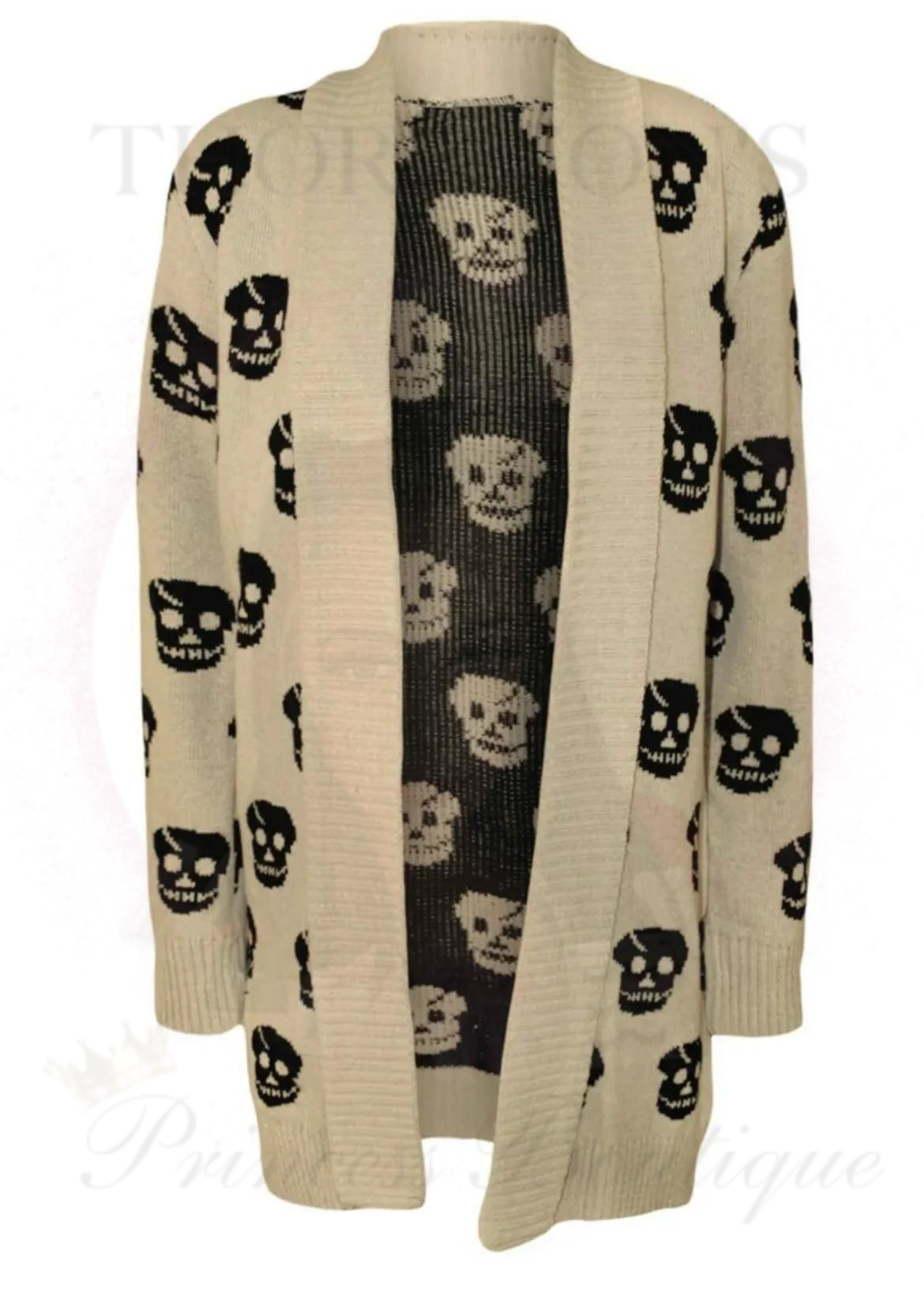 Skull Knitted Cardigan